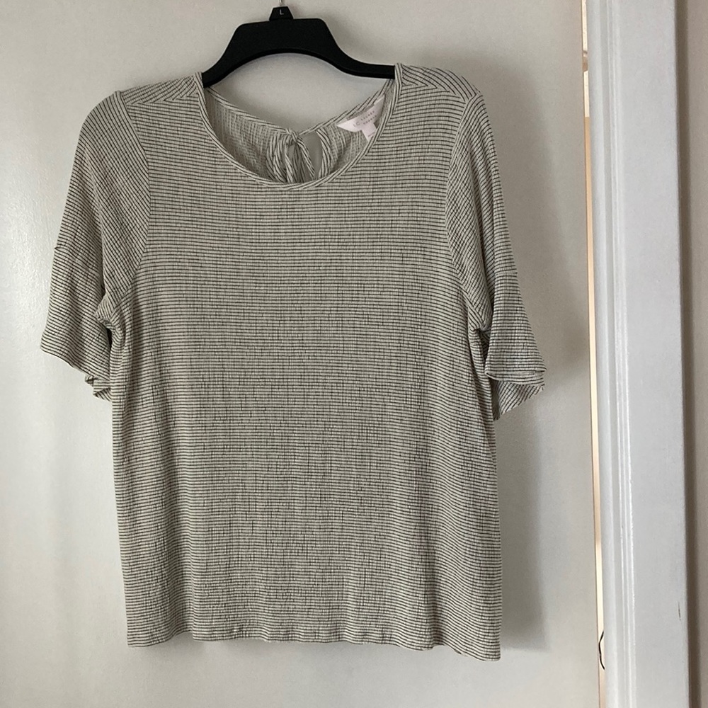 NWT Lauren Conrad Petite Large short Bell Sleeve Top